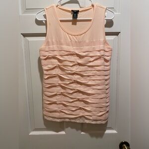 Elegant Peach Sleeveless Top